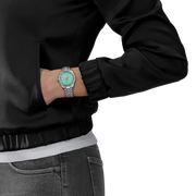 Tissot T1562101109100 Ballade (34mm) Green Guilloché Dial Stainless Steel Bracelet Women’s Watch
